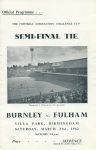 Match programme