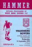 Match programme
